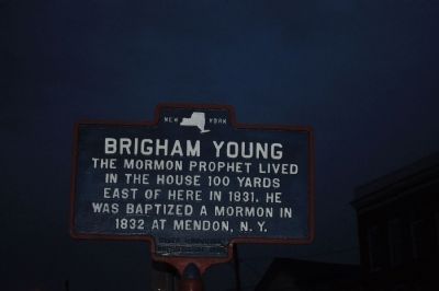 Brigham Young Marker image. Click for full size.