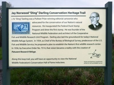 Jay Norwood "Ding" Darling Conservation Trail Marker image. Click for full size.