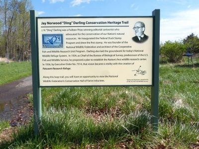 Jay Norwood "Ding" Darling Conservation Trail Marker image. Click for full size.