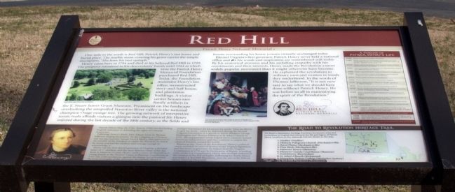 Red Hill Marker image. Click for full size.