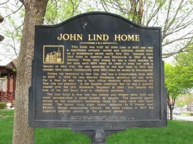 John Lind Home Marker image. Click for full size.