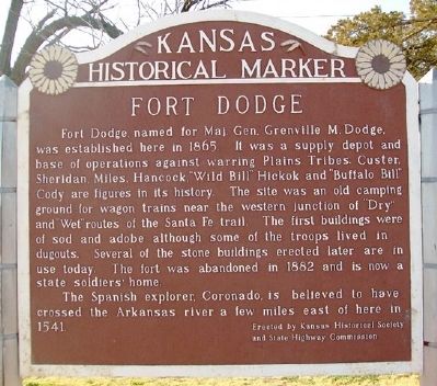 Fort Dodge Marker image. Click for full size.