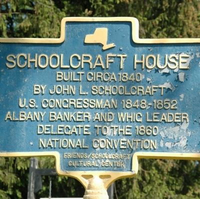Schoolcraft House Marker. Click for full size. Schoolcraft House Marker image. Click for full size.