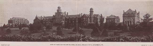View of Randolph-Macon Woman's College, College Park, Lynchburg, Va.. Click for full size. View of Randolph-Macon Woman's College, College Park, Lynchburg, Va. image. Click for full size.
