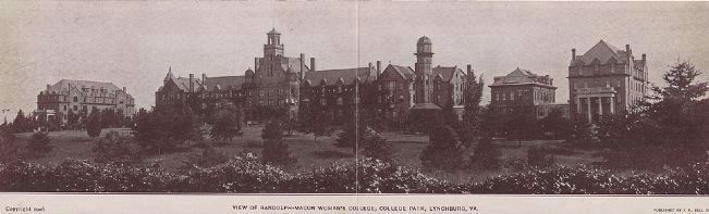 View of Randolph-Macon Woman's College, College Park, Lynchburg, Va. image. Click for full size.