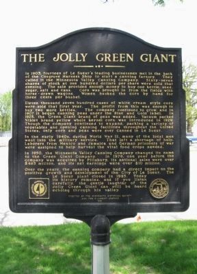 The Jolly Green Giant Marker image. Click for full size.