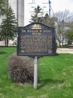 Dr. William W. Mayo House Marker image. Click for full size.