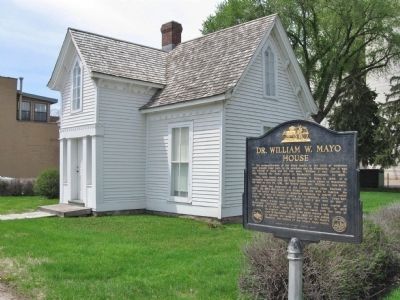 Dr. William W. Mayo House and Marker image. Click for full size.