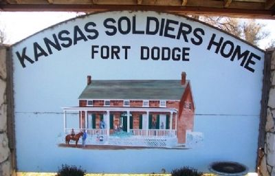Kansas Soldiers Home Sign image. Click for full size.