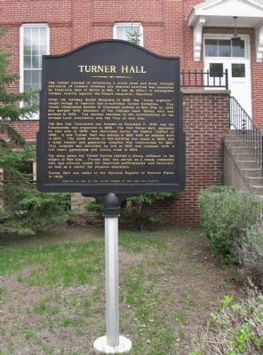 Turner Hall Marker. Click for full size. Turner Hall Marker image. Click for full size.