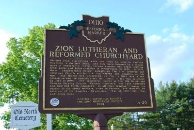 Zion Lutheran and Reformed Churchyard Marker image. Click for full size.