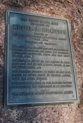 This Tablet Placed Here in Honor of William H. Kilcawley Marker. Click for full size. This Tablet Placed Here in Honor of William H. Kilcawley Marker image. Click for full size.