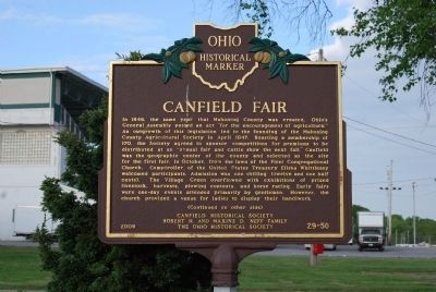 Canfield Fair Marker - Side A image. Click for full size.