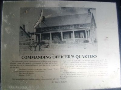 Commanding Officer's Quarters Marker image. Click for full size.