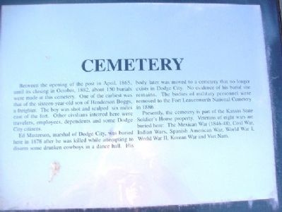 Cemetery Marker. Click for full size. Cemetery Marker image. Click for full size.