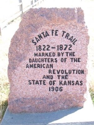 Santa Fe Trail Marker. Click for full size. Santa Fe Trail Marker image. Click for full size.