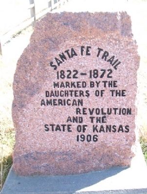 Santa Fe Trail Marker image. Click for full size.