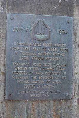Commemorative Ingot Marker. Click for full size. Commemorative Ingot Marker image. Click for full size.