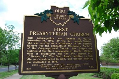 First Presbyterian Church Marker image. Click for full size.