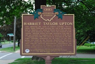Harriet Taylor Upton Marker image. Click for full size.