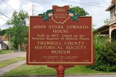 John Stark Edwards House Marker image. Click for full size.