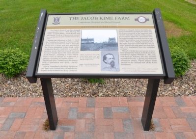 The Jacob Kime Farm Marker. Click for full size. The Jacob Kime Farm Marker image. Click for full size.