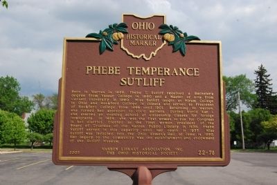 Phebe Temperance Sutliff Marker image. Click for full size.