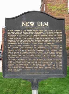 New Ulm Marker image. Click for full size.