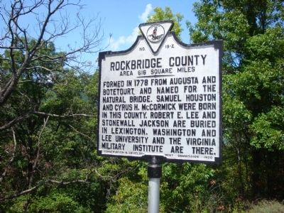 Rockbridge County. Click for full size. Rockbridge County image. Click for full size.