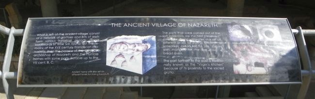 The Ancient Village of Nazareth Marker image. Click for full size.