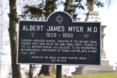 Albert James Myer, M.D. Marker. Click for full size. Albert James Myer, M.D. Marker image. Click for full size.
