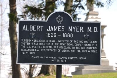Albert James Myer, M.D. Marker image. Click for full size.