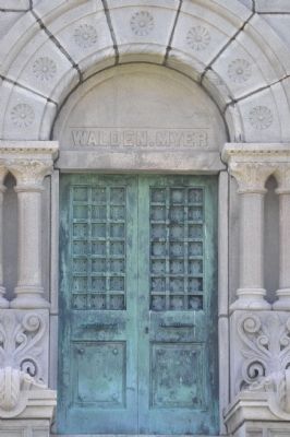 Walden/Myer Mausoleum Entrance. Click for full size. Walden/Myer Mausoleum Entrance image. Click for full size.