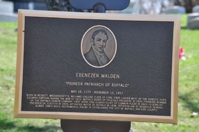 Ebenezer Walden Marker. Click for full size. Ebenezer Walden Marker image. Click for full size.