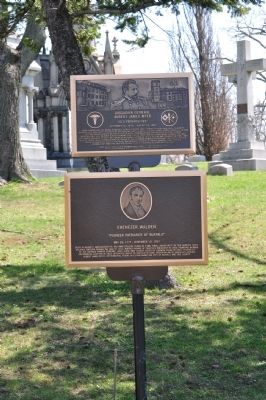 Ebenezer Walden & Brigadier General Albert James Myer Markers. Click for full size. Ebenezer Walden & Brigadier General Albert James Myer Markers image. Click for full size.