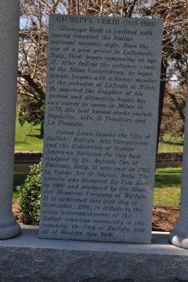 Giuseppe Verdi (1813-1901) Marker. Click for full size. Giuseppe Verdi (1813-1901) Marker image. Click for full size.