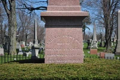 Millard Filmore Monument Inscription (Side 2). Click for full size. Millard Filmore Monument Inscription (Side 2) image. Click for full size.