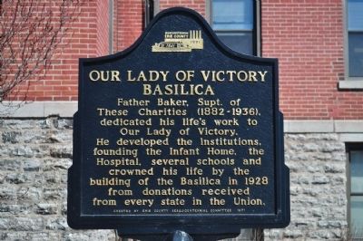 Our Lady of Victory Basilica Marker image. Click for full size.