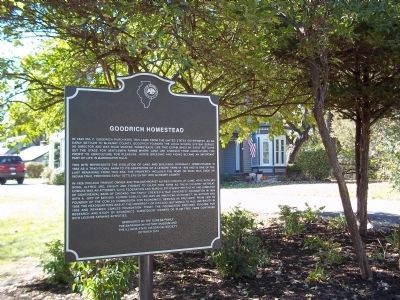 Goodrich Homestead Marker. Click for full size. Goodrich Homestead Marker image. Click for full size.