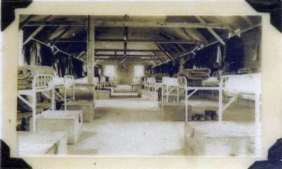 Interior of Barracks A, 1935 image. Click for full size.