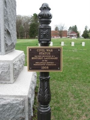Civil War Statue Plaque image. Click for full size.