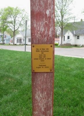 Plaque on Peace Pole image. Click for full size.
