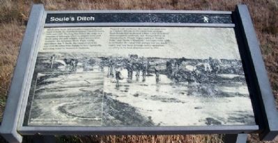 Soule's Ditch Marker image. Click for full size.