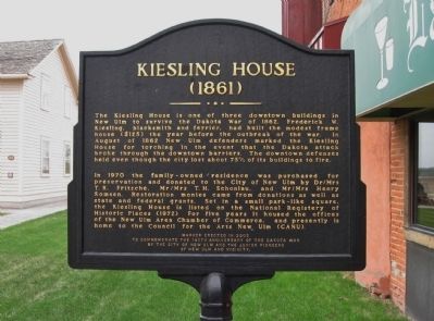 Kiesling House Marker. Click for full size. Kiesling House Marker image. Click for full size.