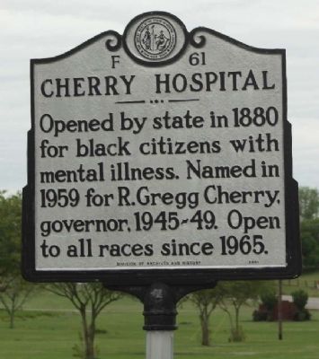 Cherry Hospital Marker image. Click for full size.