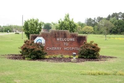 Cherry Hospital onetime welcome sign image. Click for full size.