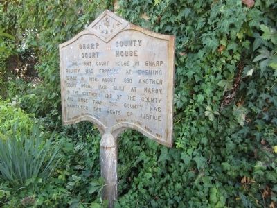 Sharp County Court House Marker image. Click for full size.