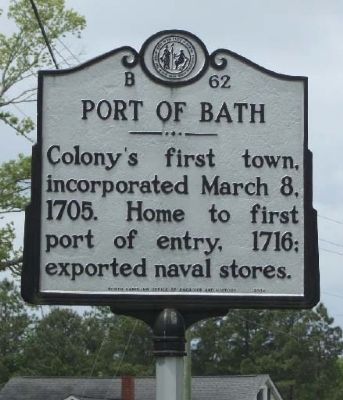 Port Of Bath Marker. Click for full size. Port Of Bath Marker image. Click for full size.