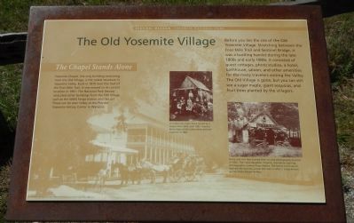 The Old Yosemite Village Marker image. Click for full size.