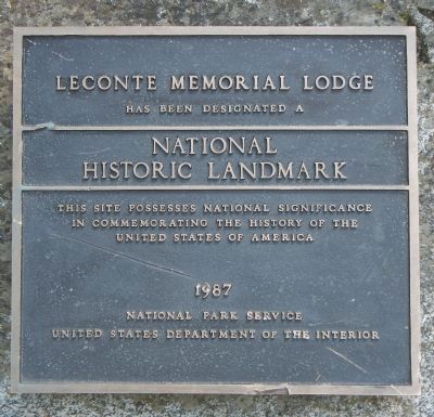 LeConte Memorial Lodge Marker image. Click for full size.